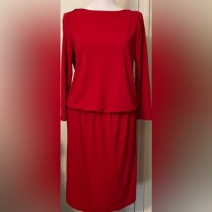 Talbots Red Dress Size S